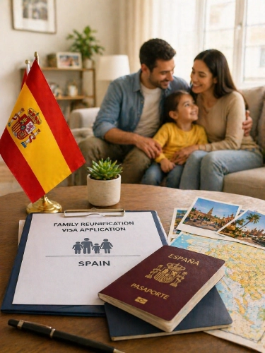 Spain family reunification visa from Dubai