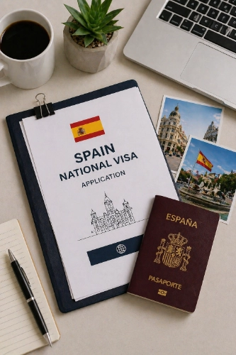 Spain national visa from Dubai