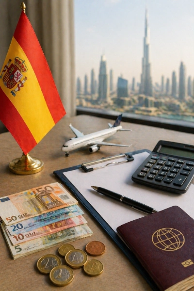Spain visa fees from Dubai